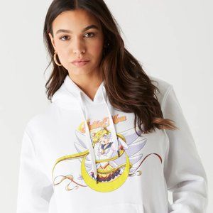 Sailor Moon White Hoodie New Limited Edition Rare Small labor day sale